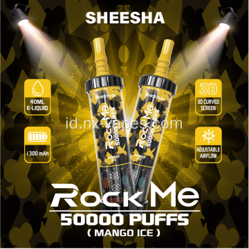 Rock me sheesha 50k puff Vape sekali pakai